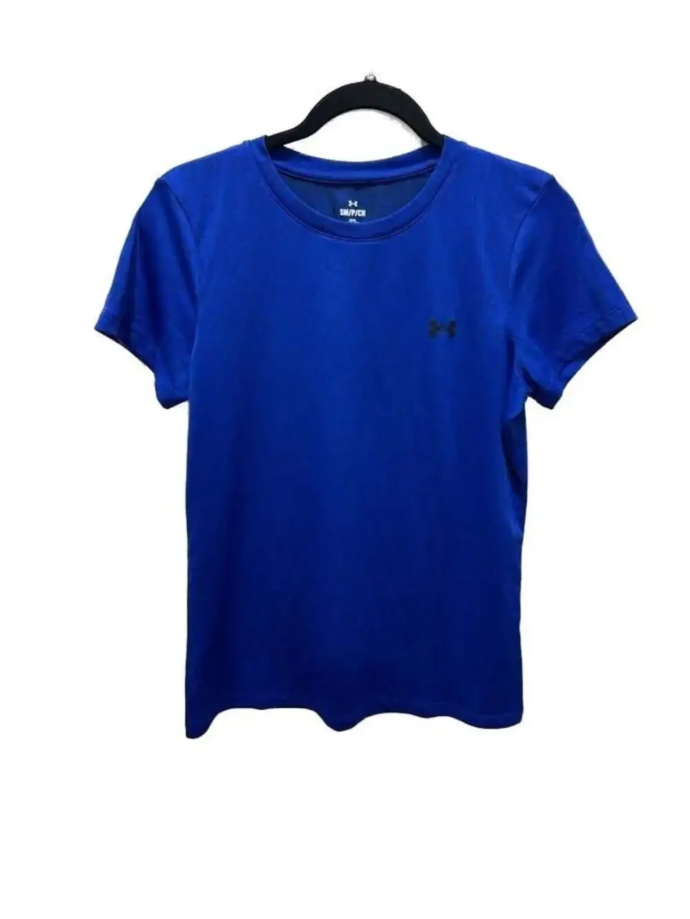 Under Armour Women's Royal Blue Jacquard Logo Tech Short Sleeve T-Shirt Size SM - Picture 9 of 9